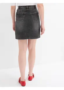 Jupe en jean style portefeuille, bonprix