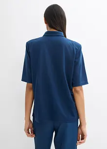 Polo en viscose mélangée à épaulettes, bonprix