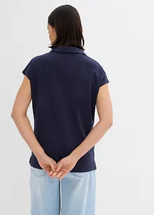 T-shirt à col polo ouvert, bonprix