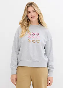 Sweat en coton mélangé, bonprix