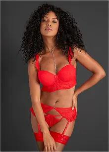 Soutien-gorge balconnet à armatures en dentelle légèrement pailletée, bonprix