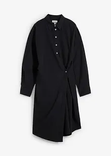 Asymmetrisches Hemdblusenkleid aus Viskose-Mix, bonprix
