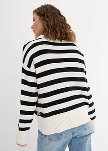 Pull boxy en maille ajourée, bonprix