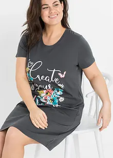 Lot de 2 chemises de nuit en coton, bonprix