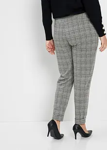 Joli pantalon taille extensible à carreaux Prince de Galles, bonprix
