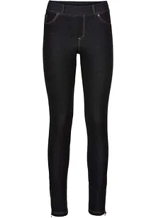 Legging aspect jean avec base zippée, bonprix