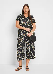 T-shirt et jupe-culotte en viscose fluide (ens. 2 pces), bonprix