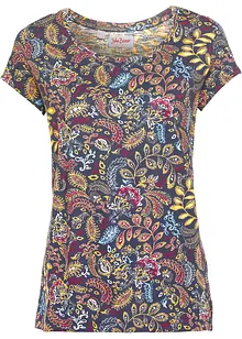 T-shirt coton imprimé, manches courtes, bonprix