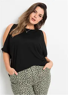 Cold-Shoulder-Shirt aus Viskose, bonprix