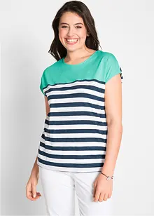 Kurzarm-Flammgarn-Shirt, bonprix