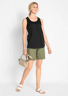 Baumwoll Longtop mit Spitze, bonprix