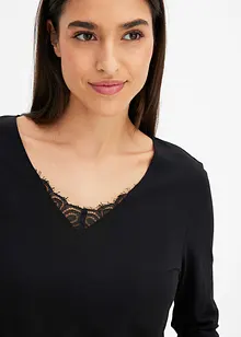 Schlafoberteil mit langen Ärmeln, bonprix