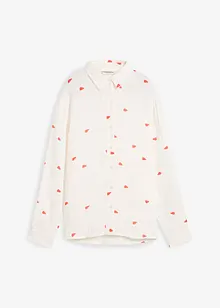 Musselin-Bluse mit Herzen, bonprix