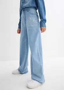Wide-Leg-Jeans Mid Waist, bonprix