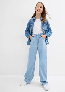 Wide-Leg-Jeans Mid Waist, bonprix