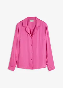 Viskose-Satinbluse mit Reverskragen, bonprix