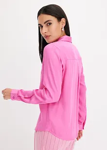 Viskose-Satinbluse mit Reverskragen, bonprix
