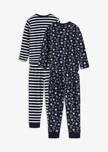 Pyjama mit Bio-Baumwolle (4-tlg. Set), bonprix