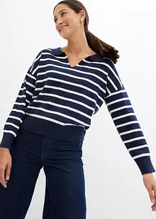 Pull rayé oversize, bonprix