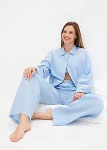 Pyjama tissé oversize avec boutons, bonprix