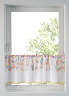 Brise-bise en coton avec imprimé floral, bonprix