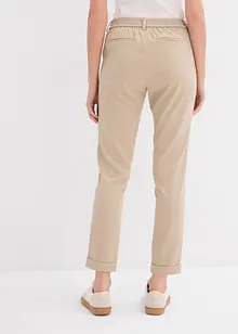 Pantalon chino en viscose mélangée, bonprix