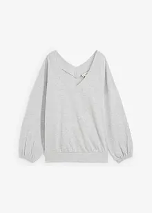 Sweat-shirt oversize en coton mélangé doux, bonprix