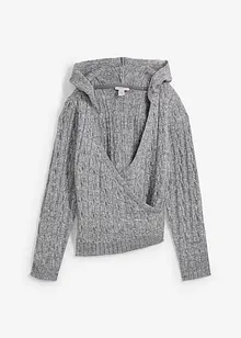 Pull à capuche et base asymétrique, bonprix