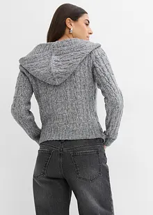 Pull à capuche et base asymétrique, bonprix