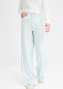 Pantalon à pinces en Lyocell avec lien à nouer, bonprix