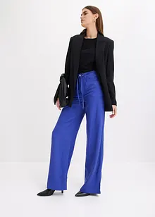 Pantalon à pinces en Lyocell avec lien à nouer, bonprix