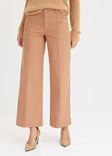 Pantalon twill avec passepoil, bonprix