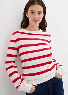 Pullover mit leichten Ballonärmeln, Langarm, bonprix