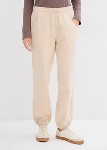 Pantalon sweat à ourlet élastiqué, bonprix