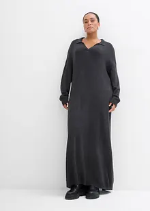 Robe en maille à col polo, bonprix