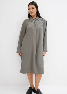 Robe midi à col, bonprix