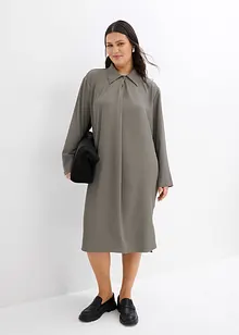 Robe midi à col, bonprix