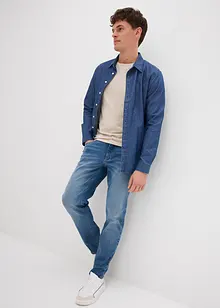 Jean extensible loose, en denim épais, coupe fuselée, bonprix