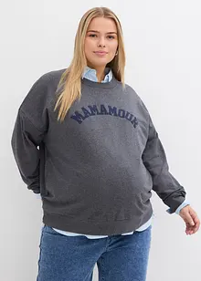 Sweat-shirt de grossesse et d'allaitement avec fermetures zippées, bonprix