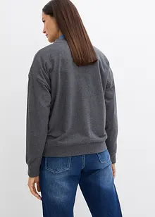 Sweat-shirt de grossesse et d'allaitement avec fermetures zippées, bonprix