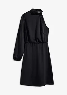 Robe une épaule en satin brillant, bonprix