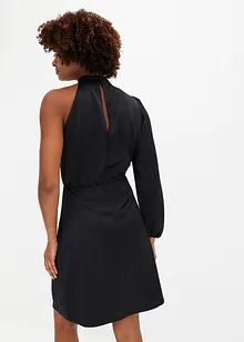 Robe une épaule en satin brillant, bonprix