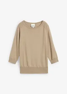 Pull coton et soie, bonprix