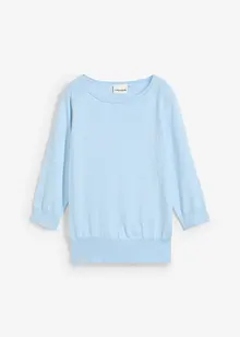 Pull coton et soie, bonprix