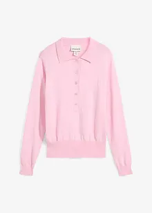 Pull polo avec soie, bonprix