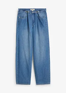 Balloon-Jeans Mid Waist mit Knöpfen, Super Soft, bonprix