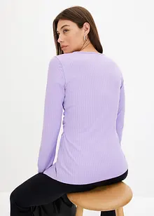 Rippshirt in Wickeloptik, bonprix