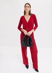 3/4-Arm Jumpsuit mit Gürtel, bonprix