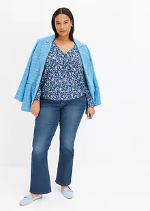 Blouse imprimée volantée, bonprix
