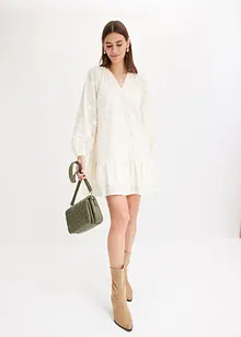 Kleid mit Blumen-Applikation, bonprix